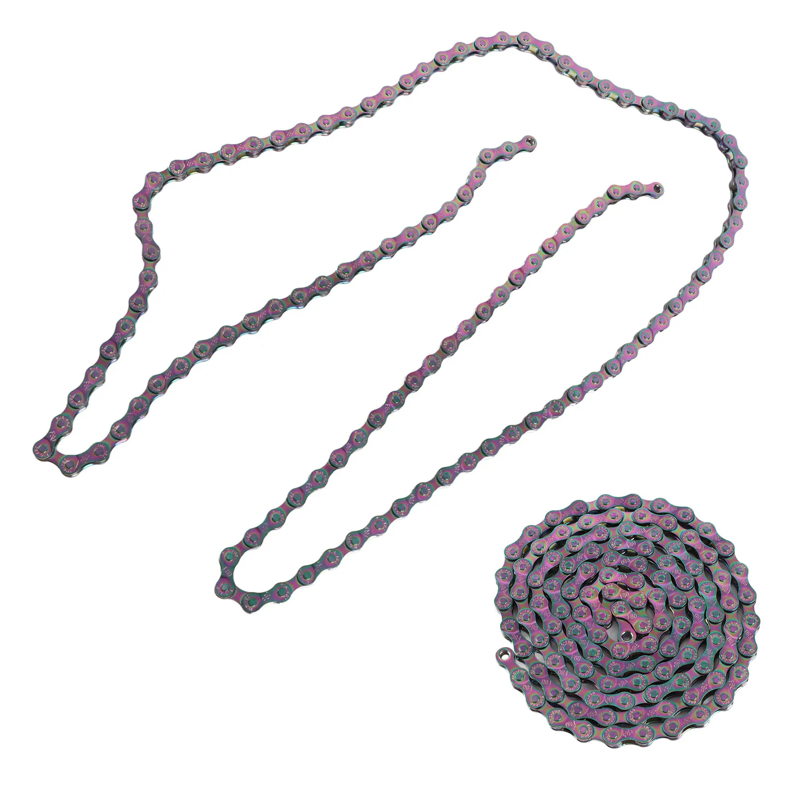 Bike Chain Rust Proof Sensitive Colorful Electroplating 6 7 8 Speed Chain for Road Mountain Bikes 8 Speed Bike Chain - view 5