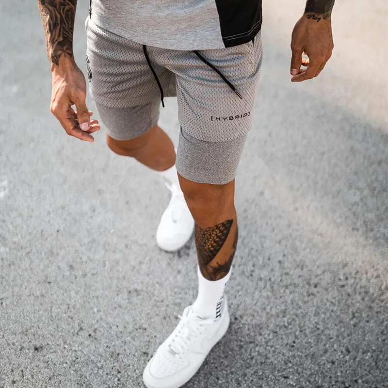 2023 Camo Running Shorts Men 2 In 1 Double-deck Quick Dry GYM Sport Shorts Fitness Jogging Workout Shorts Men Sports Short Pants