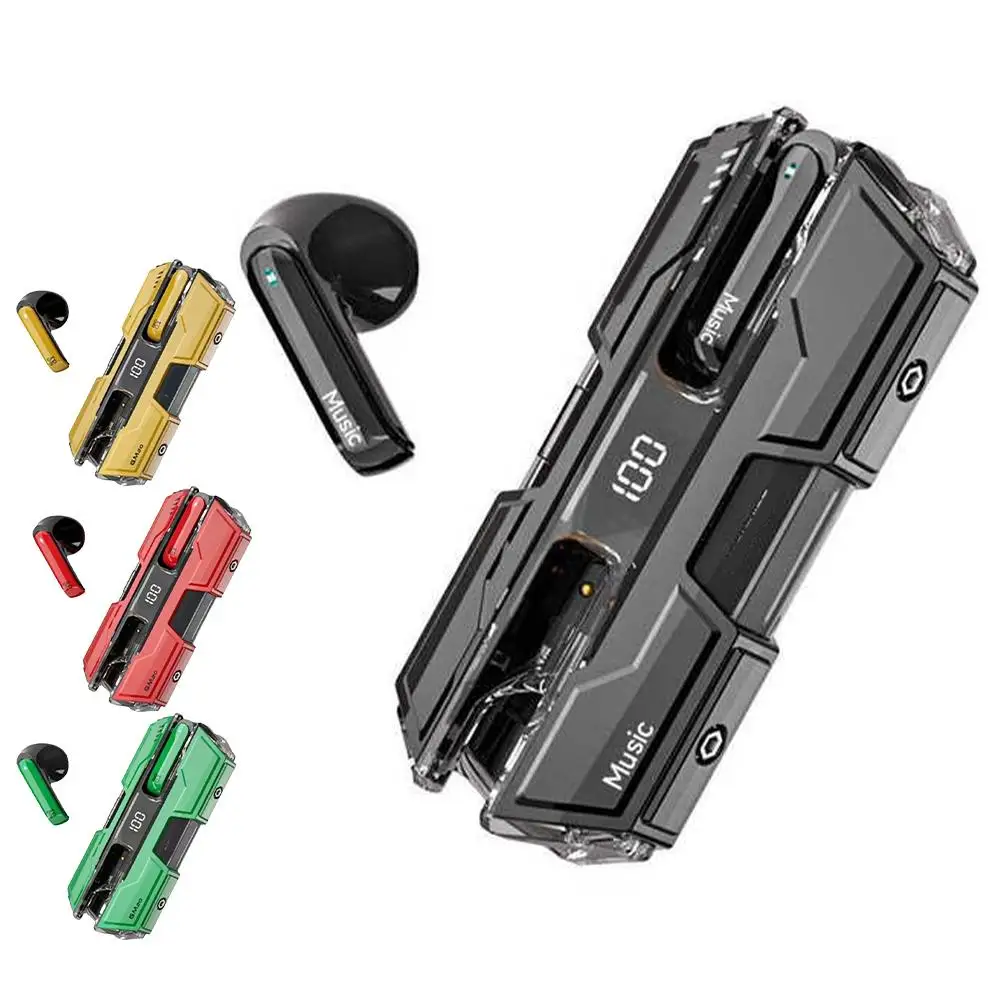 

G20 Mech Bluetooth Wireless Earphones High Definition Display Warship Long Power Life Battery Cool Quality Ultra Sound U0G0