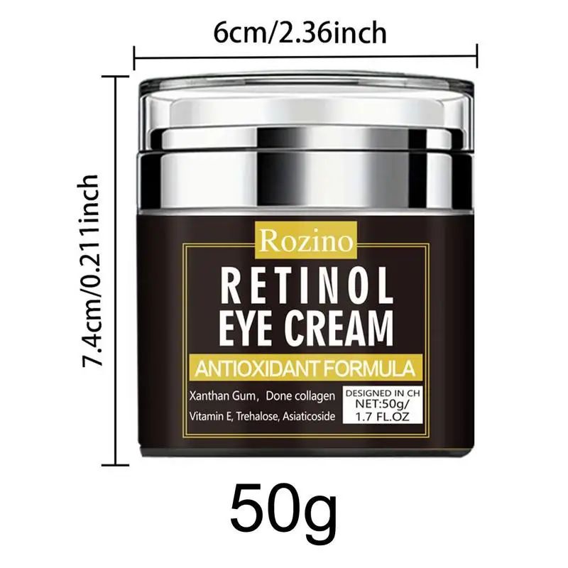 Crème éclaircissante et raffermissante au rétinol pour les yeux, déformable, lissante, hydratante, 1.7oz