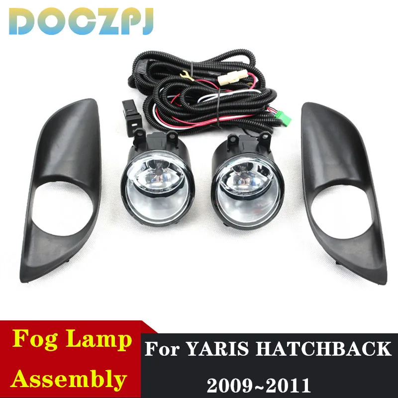 

Передняя противотуманная фара в сборе для TOYOTA YARIS HATCHBACK 2009 2010 2011, Foglight с комплектом обновления жгута проводов, 1 комплект