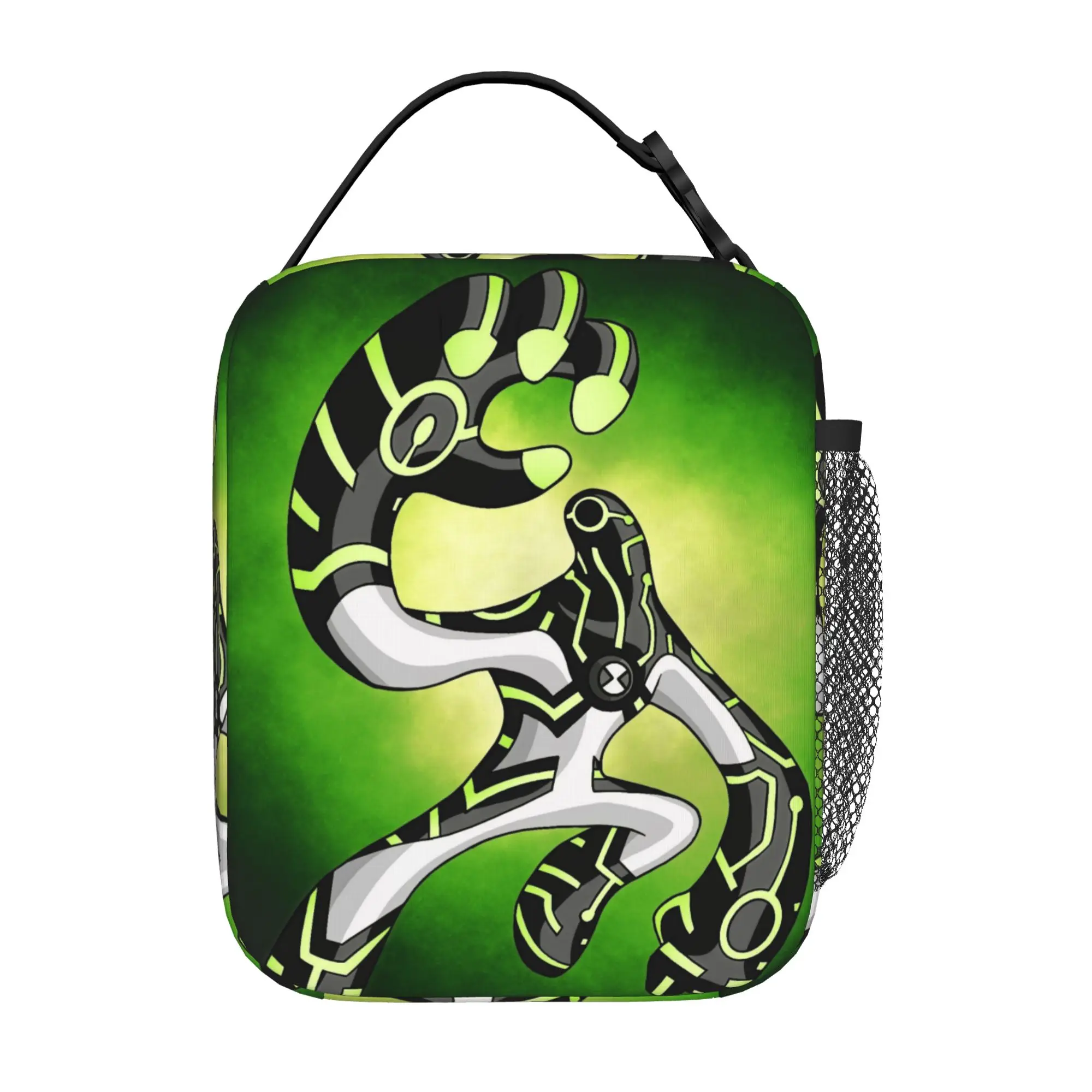 Back to school season  Handbag Ben10 Upgrade Alien Tech Art Large Capacity Cool Portable Solid Lunch Bag