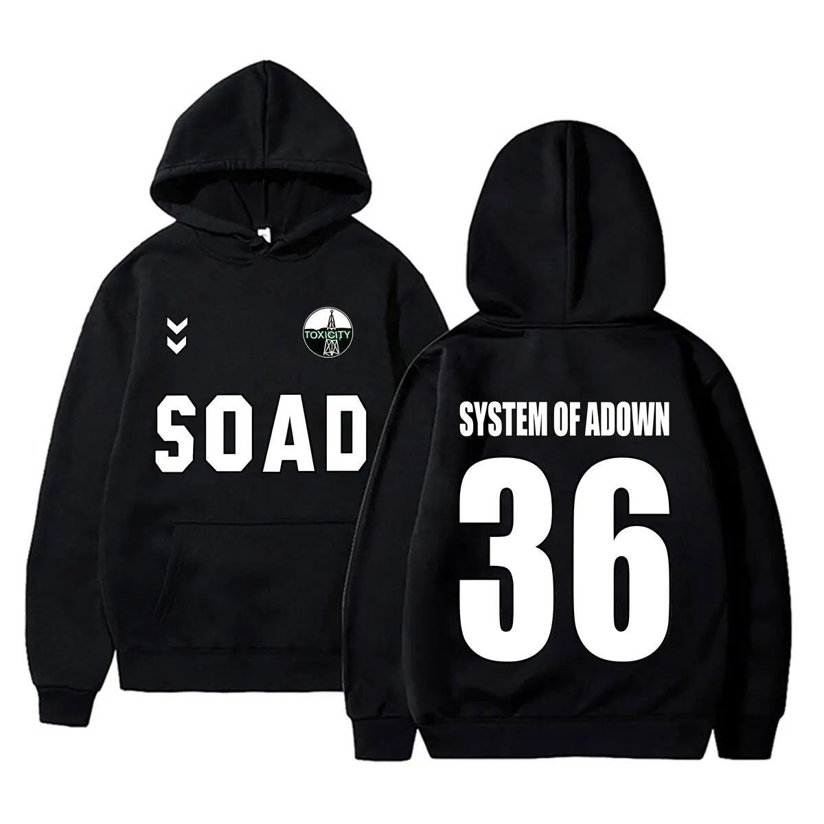 System of A Down Toxicity Football Style Graphic Hoodie Men Women Rock Vintage Oversized Sweatshirt Male Fleece Cotton Pullovers