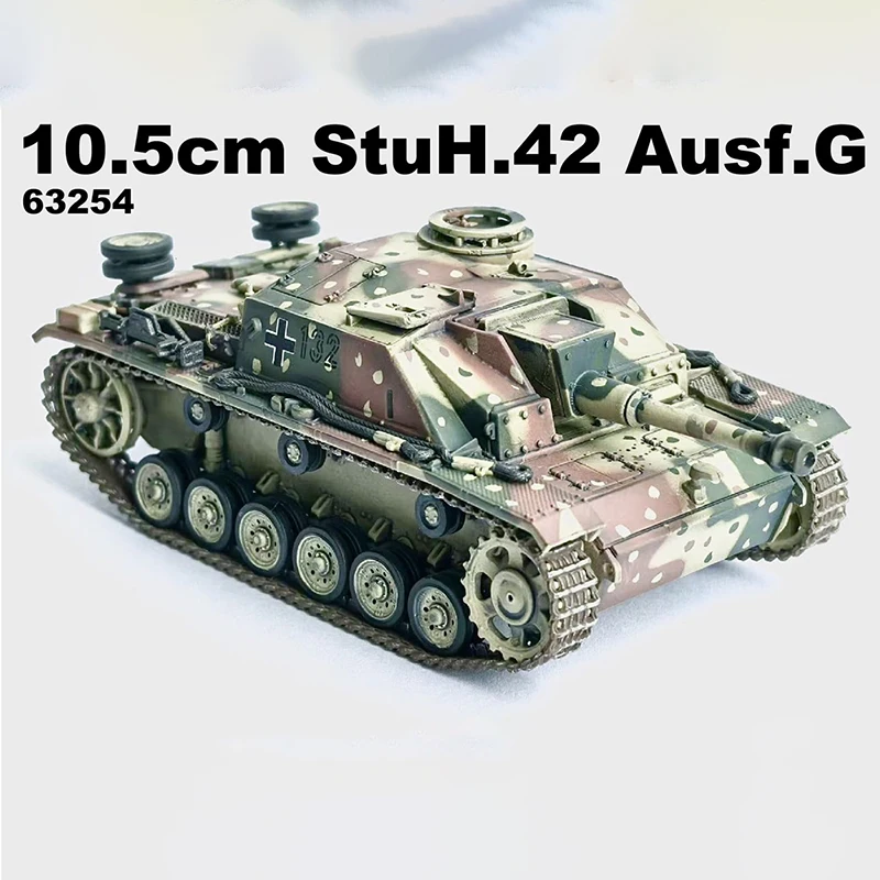 

63254 1:72 Scale 10.5cm StuH.42 Ausf.G Ardenne 1944 Simulation Tracked Tank Model Static Collectible Toy Gift Souvenir
