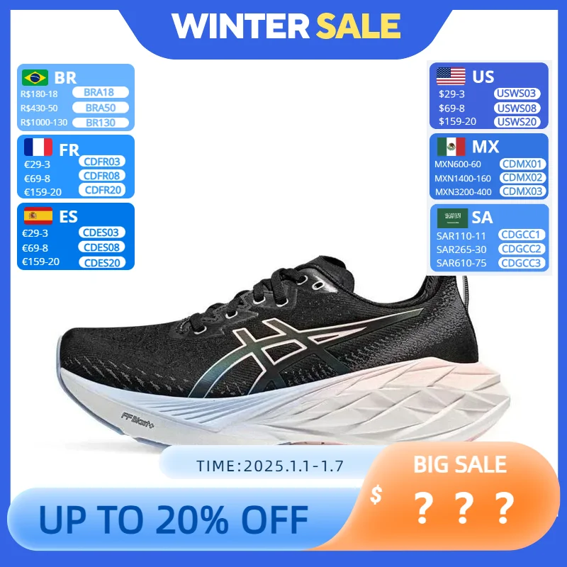 Asics Novablast 4 Running Shoes Breathable Low-cut Sneakers Men and Women