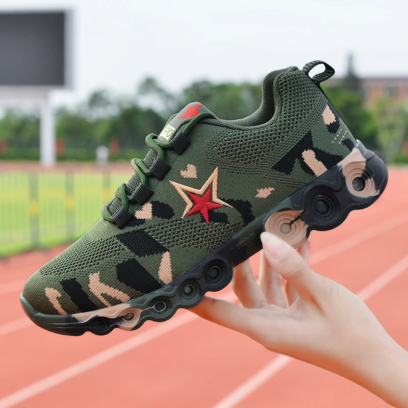 

Mesh camouflage sports shoes for men and womendurable casual shoesanti slip tennis shoeslightweight outdoor hiking shoesand heig