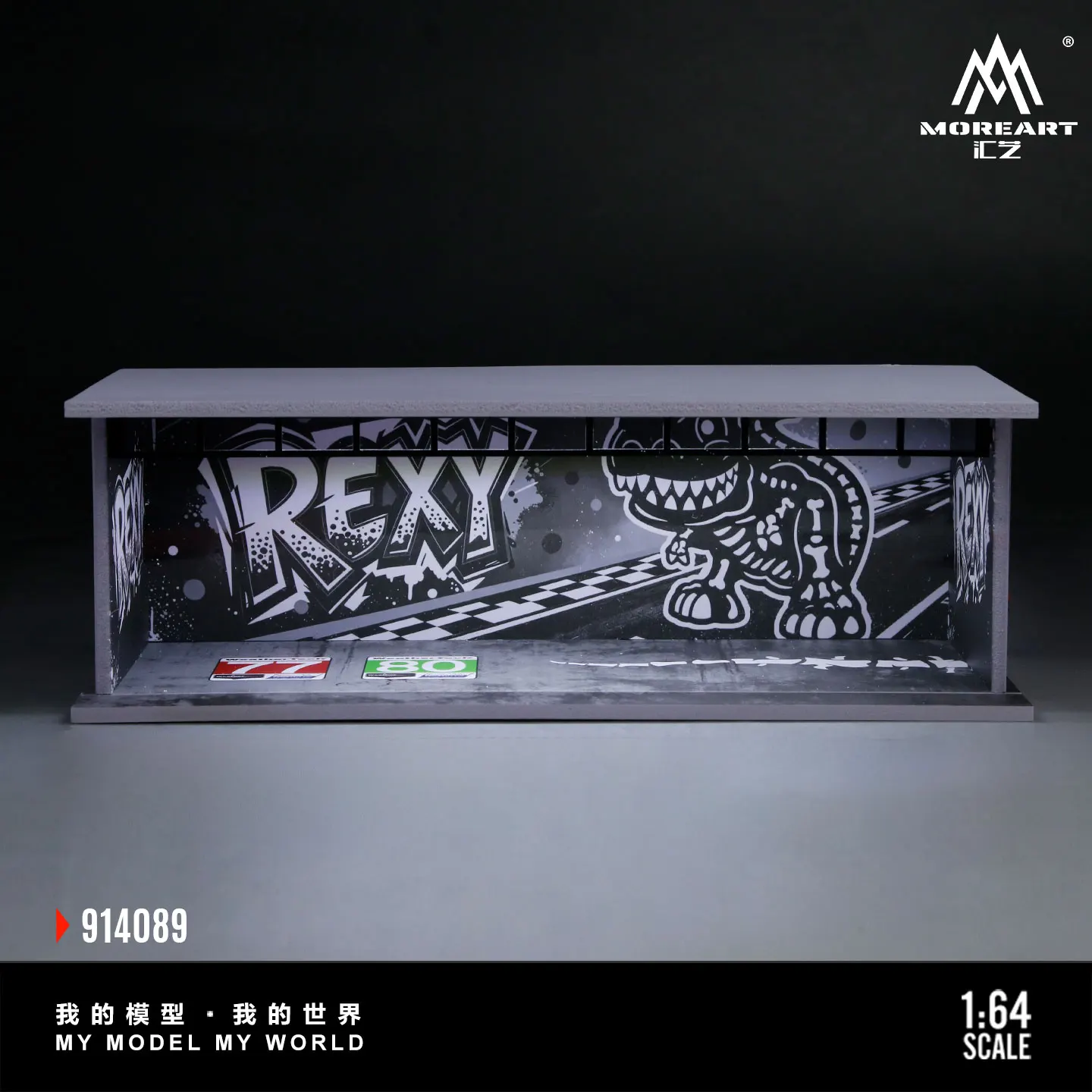 MoreArt 1 64 Scale DIY Assemble Diorama Scene Model Built In Theme Lighting For Hobby Display