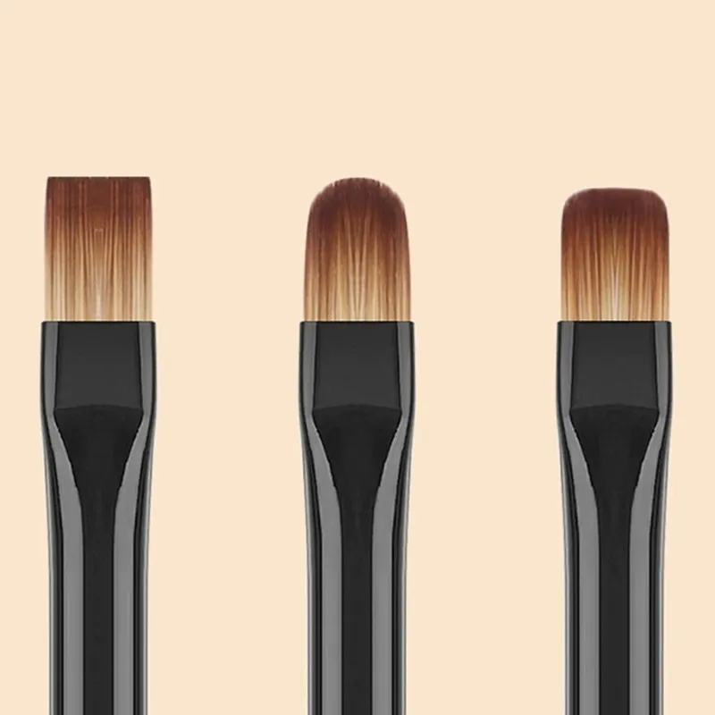 1/3/6 pezzi penna pennello per unghie acrilica per manicure in polvere manico rotondo in legno strumenti per pennelli per costruttore di gel