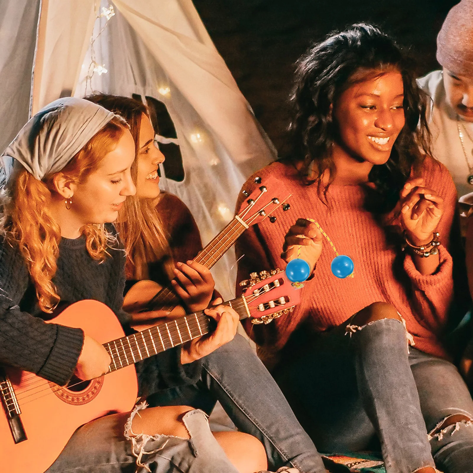 

Rhythm Sand Ball Percussion Instrument One-Handed Funny Shaking Musical Sand Shaker Educational Hand Shaker for Kids Music