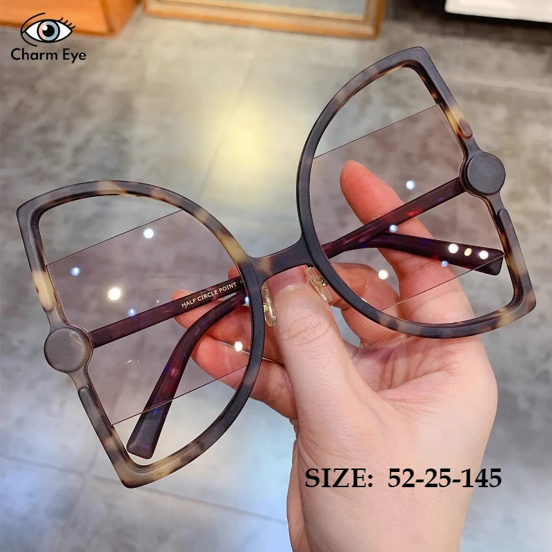 2025 جديد شخصية العصرية فراشة النظارات الشمسية الراقية خلات مبالغ فيها كبيرة القط العين الإطار الرجال النساء قصر النظر نظارات شمسية #2