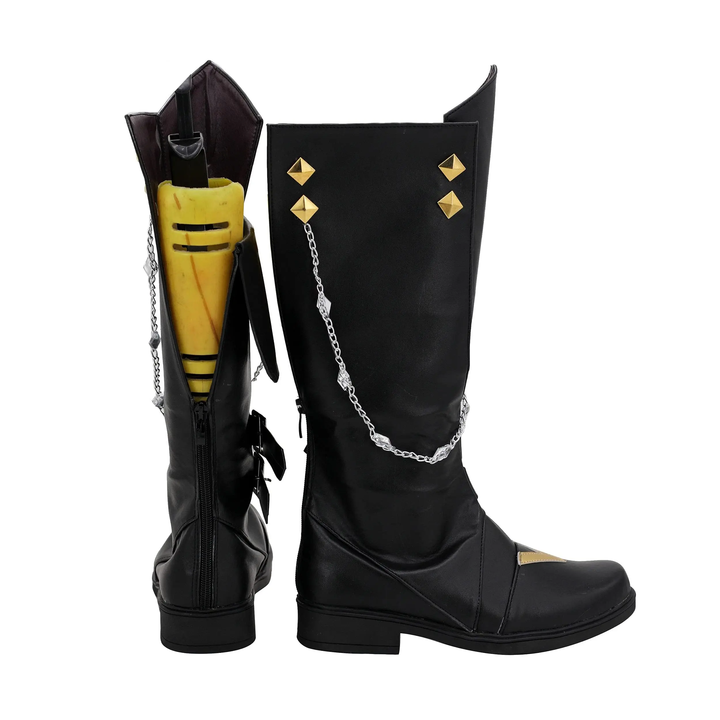 Tartaglia cosplay sapatos festa jogo cosplay botas sapatos para festa de carnaval de halloween