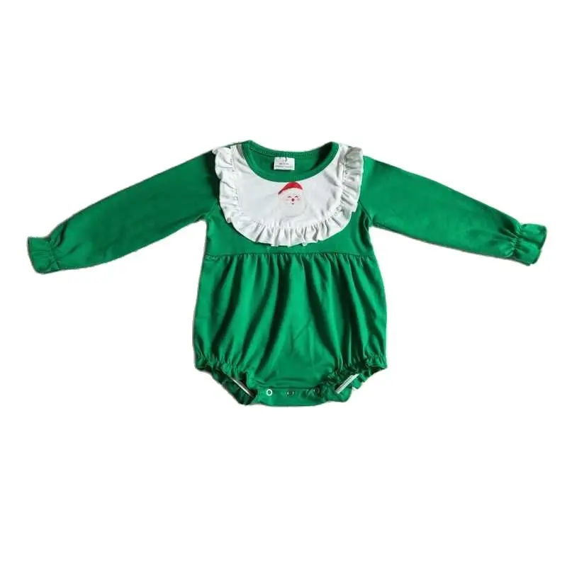 

Girls' Santa Green Long Sleeve Pant Suit