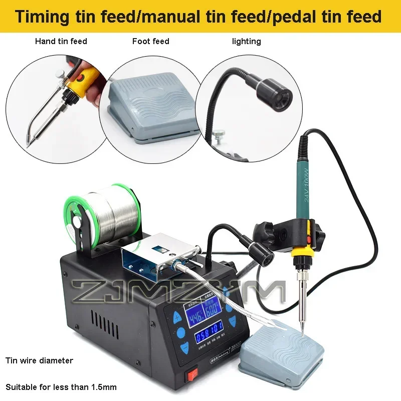 100W Foot-operated Soldering Machine, 600℃ Automatic Soldering Iron With Constant Temperature Soldering Station