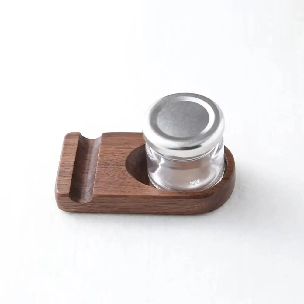 Wooden Pole Glass Pen Sealed Container Line Pen Dip Pen Ink Holder Stationery Calligraphy Dipping Pen Storage Rack Tools