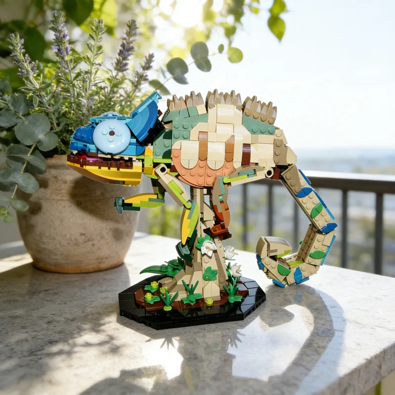 

Набор строительных блоков MOC «Хамелеон» (775 деталей) – Конструктор для детей, идея для творчества, сборка, архитектурная модель, рождественский подарок