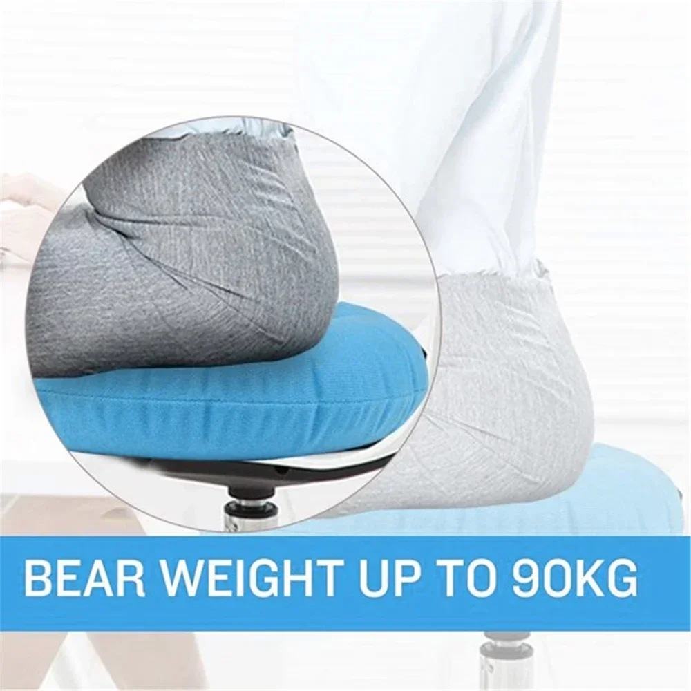 Medical Hemorrhoid Seat Pad Hip Support Massage Cushion 1pc with Pump Support Inflatable Ring Round Pillow Donut Chair Pad
