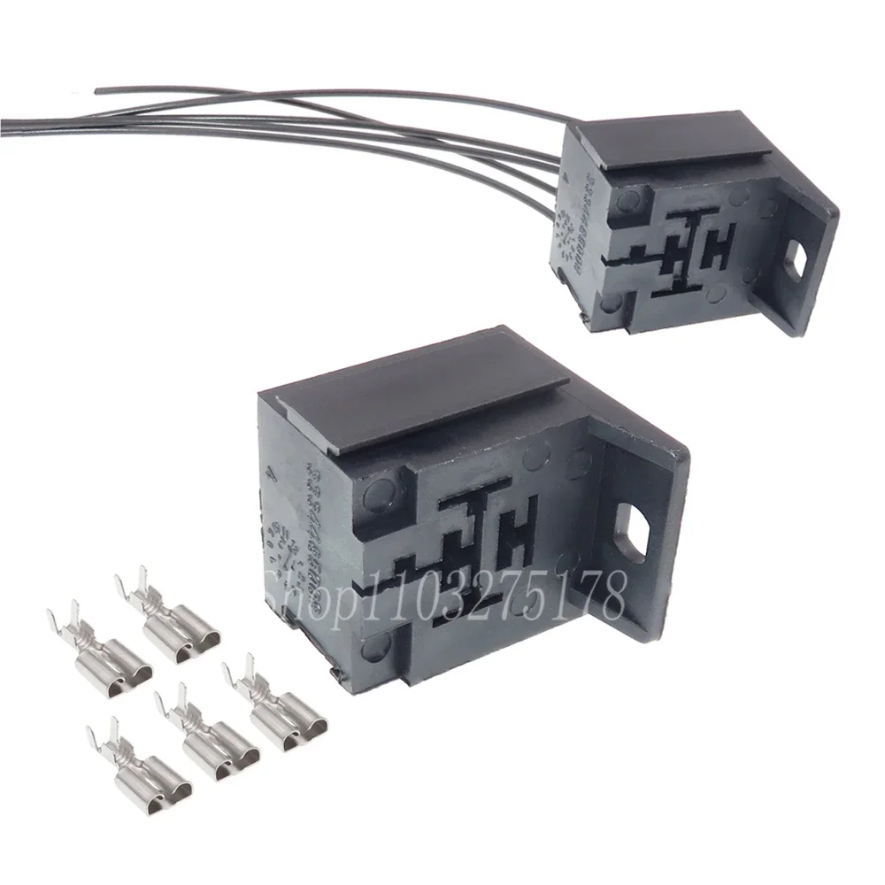 1 Set 5 Pin 3334485008 Automotive Relay Socket Car Large Current Plastic Housing Electrical Connector