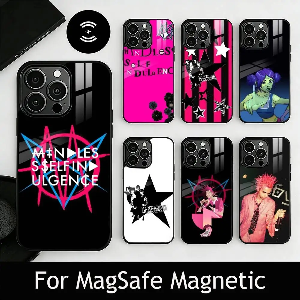 M-MSI Band Phone Case For iPhone17,16,15,14,13,12,11 Plus,Pro Magnetic with Magsafe Wireless Charging