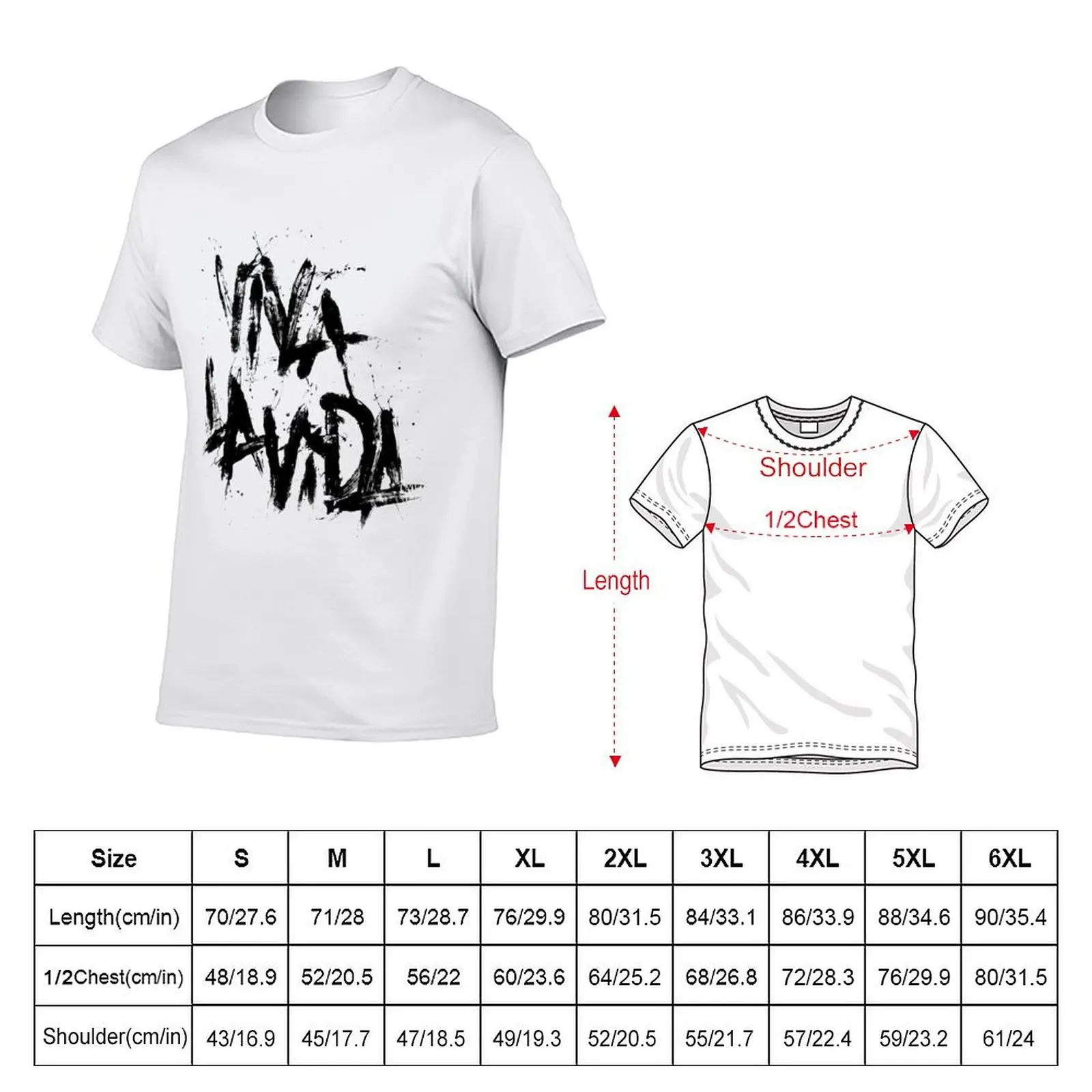 Viva la Vida T-Shirt t shirts for man pack white t shirts for man graphic vintage T-Shirt