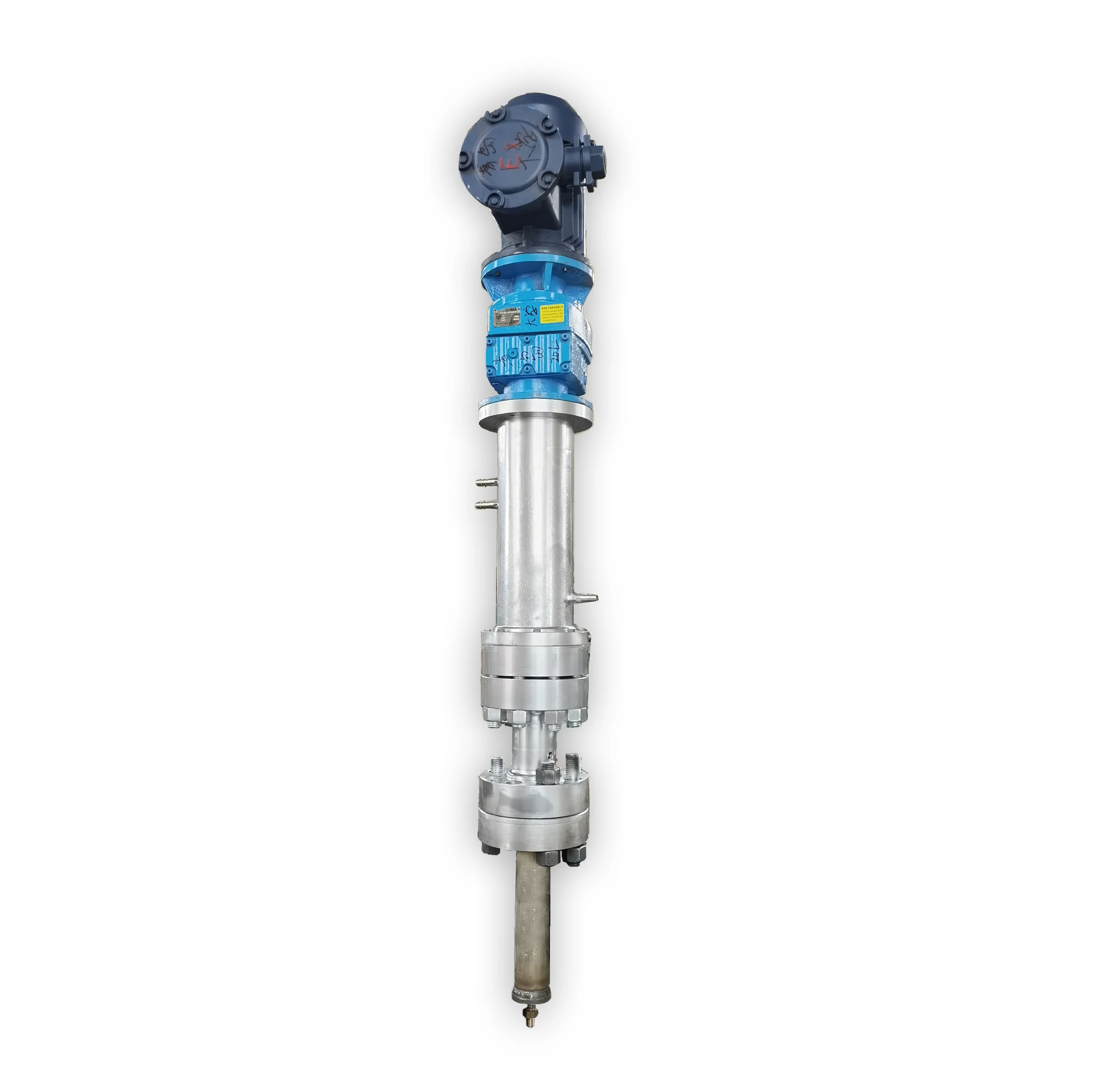 Permanent Magnetic Couplings DC Motor Gearbox SUS304 Coating 100L Capacity Stirrer Drives Agitator