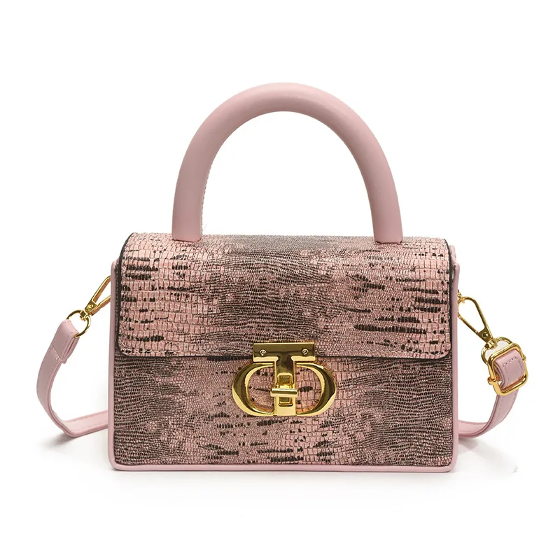 حقيبة مربعة بقفل 2025، محفظة كتف صغيرة للنساء، حقيبة كروس بمقبض علوي، حقيبة بسيطة من النهار إلى الليل، حبال مزخرفة #5