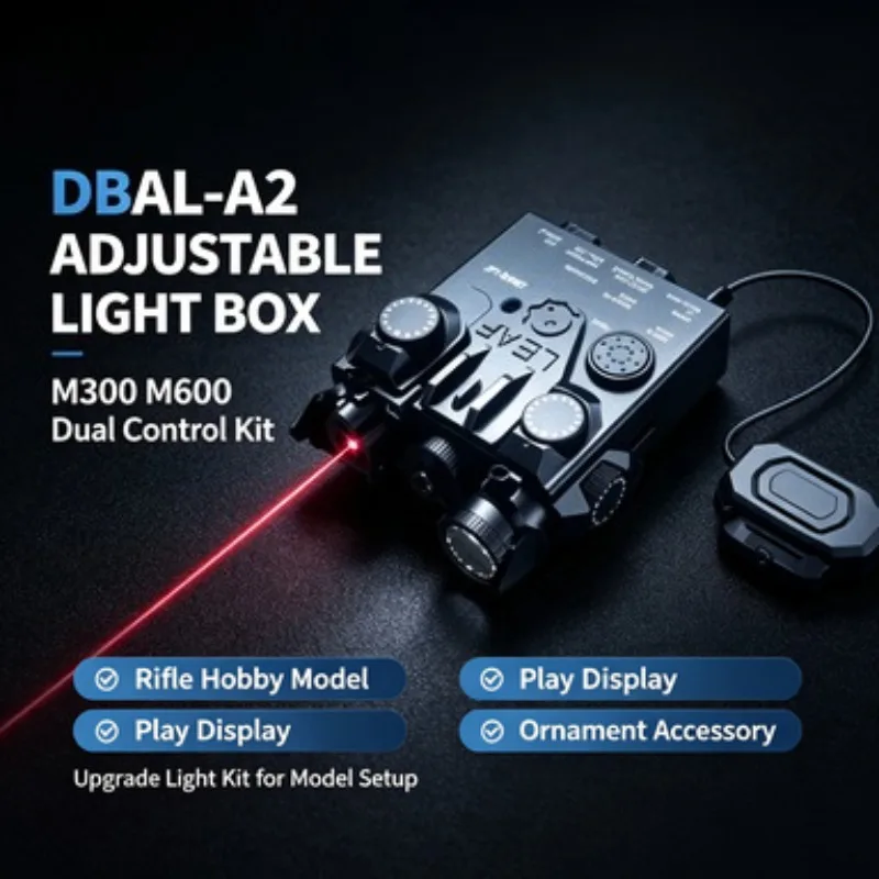 Red Green Light DBAL-A2 Adjustable Box M300 M600 Dual Control Lamp Set Upgrade Parts for Handheld Long Gun Simulation Model
