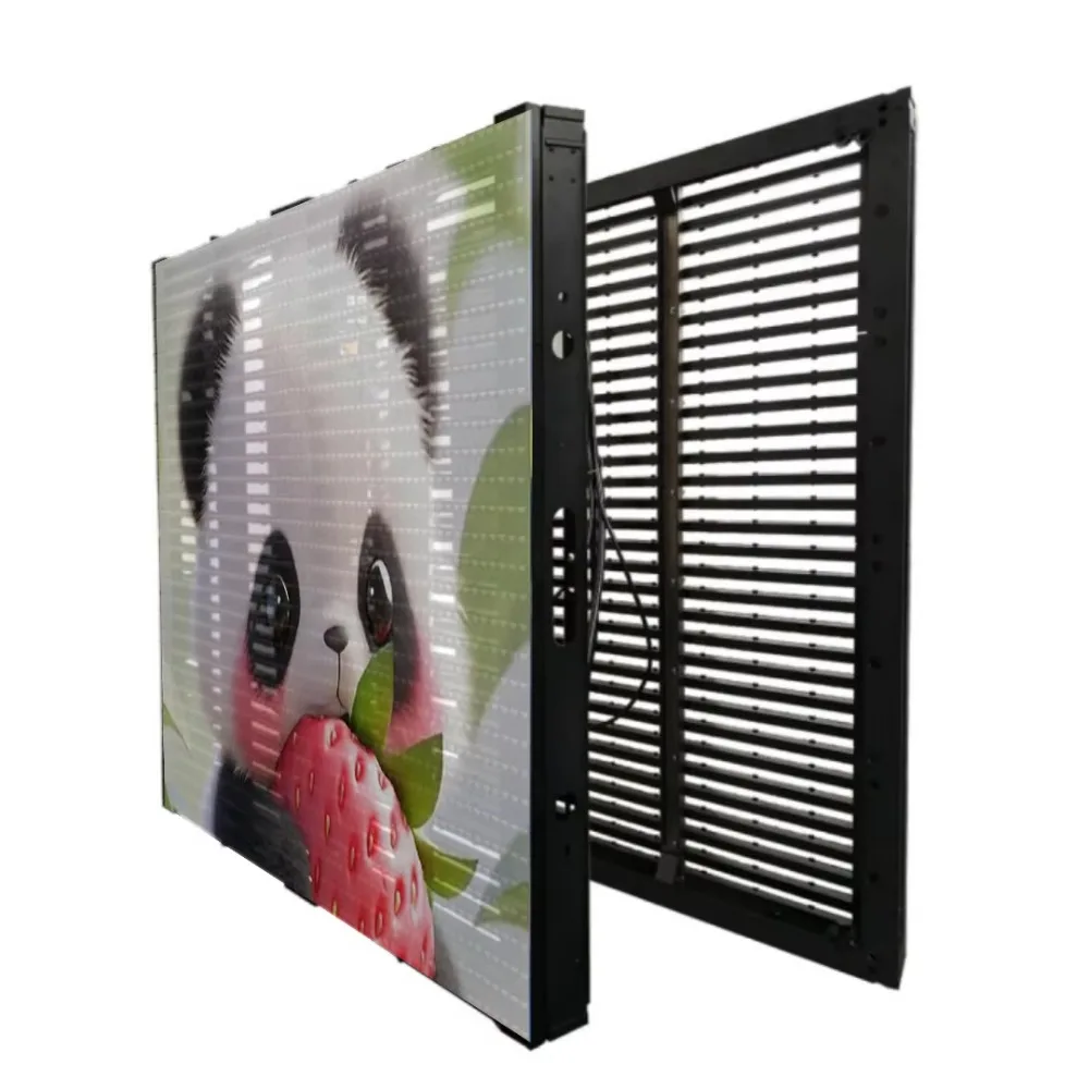 Custom Full-Color Transparent Flexible LED Film Mesh Screen, Aliexpress Best Seller HD P3.91 P5.2 for Outdoor Glass Window