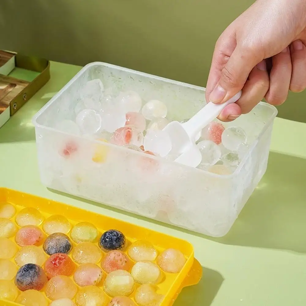 

Kitchen Bar Supplies Ice Ball Maker Silicone Ice Cube Mold Tray DIY Freeze Ice Maker For Food And Beverage Refrigeration E0Z1