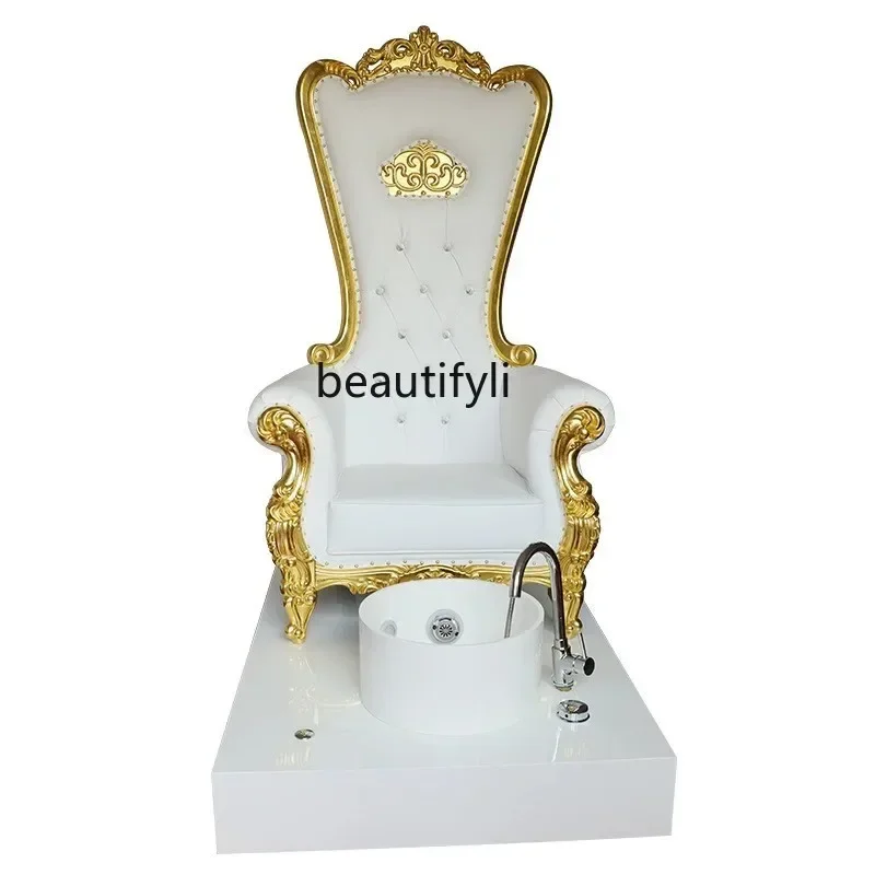 15 Queen Chair Nail Shop Pedicure Chair Pedicure Manicure Foot Bath High Back Seat Couch