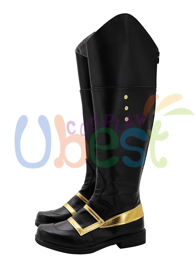 Bottes de Cosplay pour hommes, chaussures The Great Ace avocat: adventure Barok Van Zieks