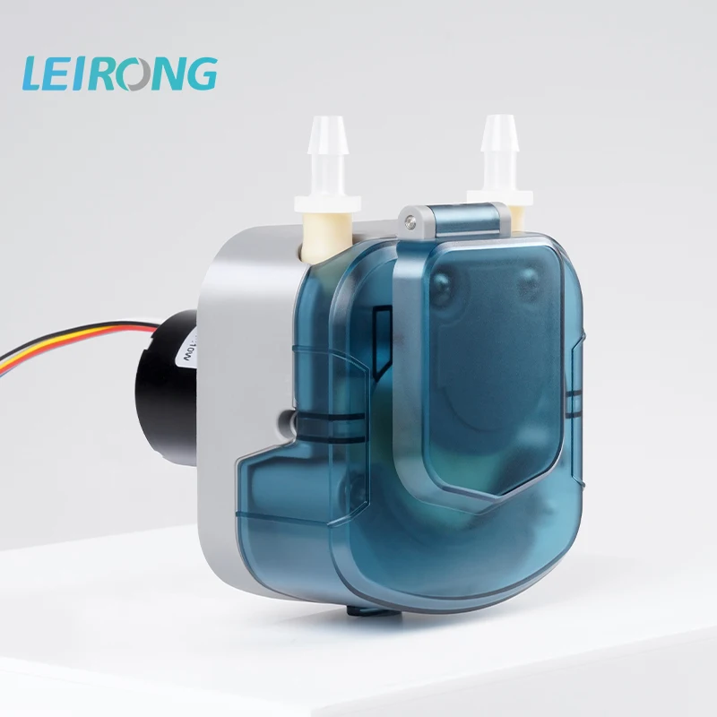 LeiRong Peristaltic Pump with Visible Work & Low Noise Operation, Spring Compensation Prevents Reflux