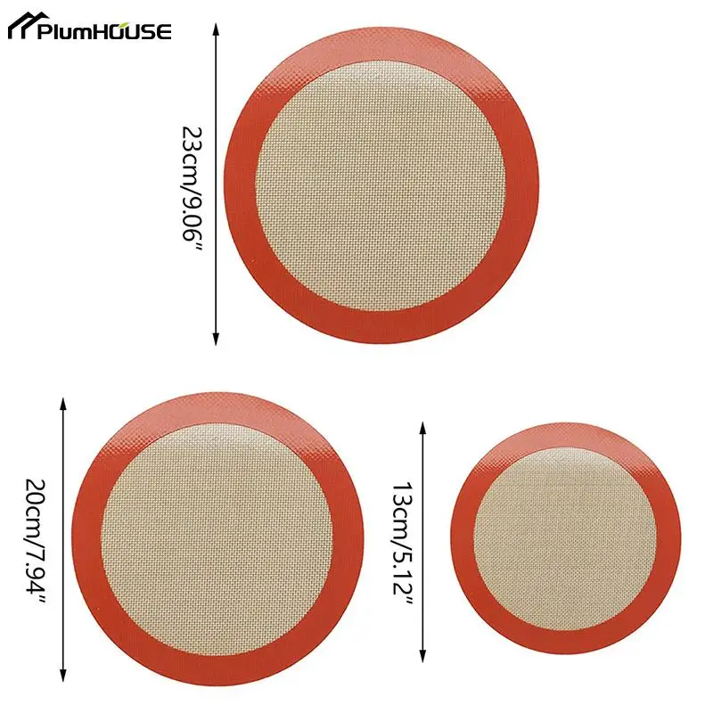 焦げ付き防止ラウンドシリコンベーキングマット,耐熱性,ケーキパン,ベーキングシート,マカロンピザパン,オーブンエアフライヤー