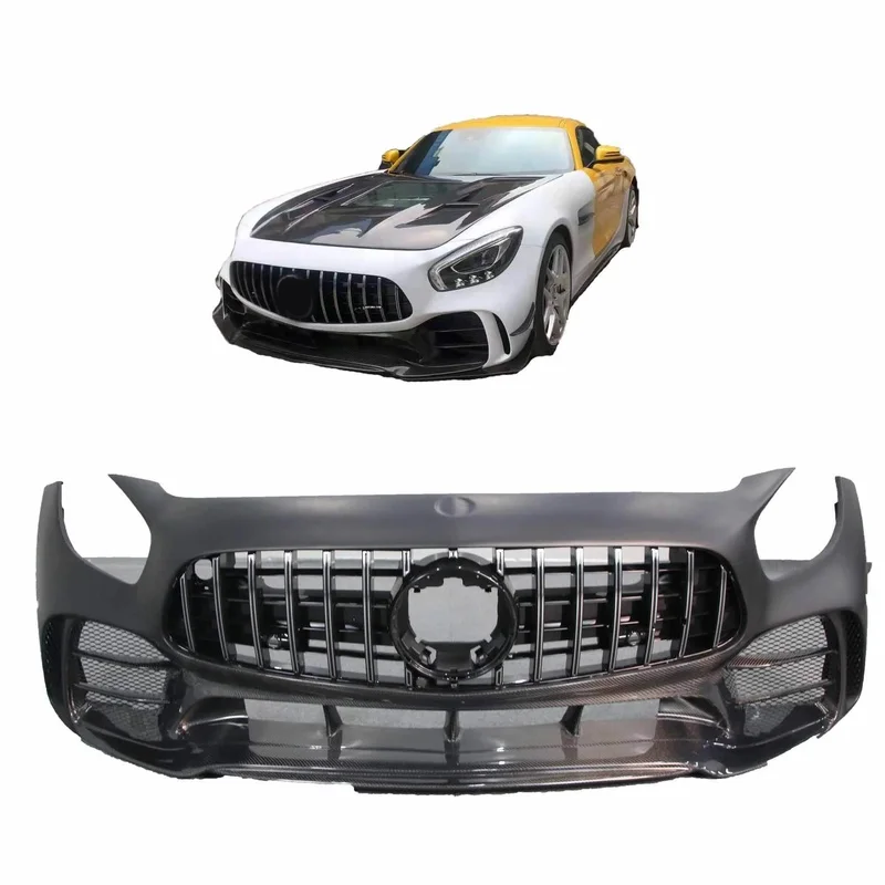 GTR Style Half Carbon Fiber Front Bumper for Mercedes-Benz Amg Gt Gts High Quality