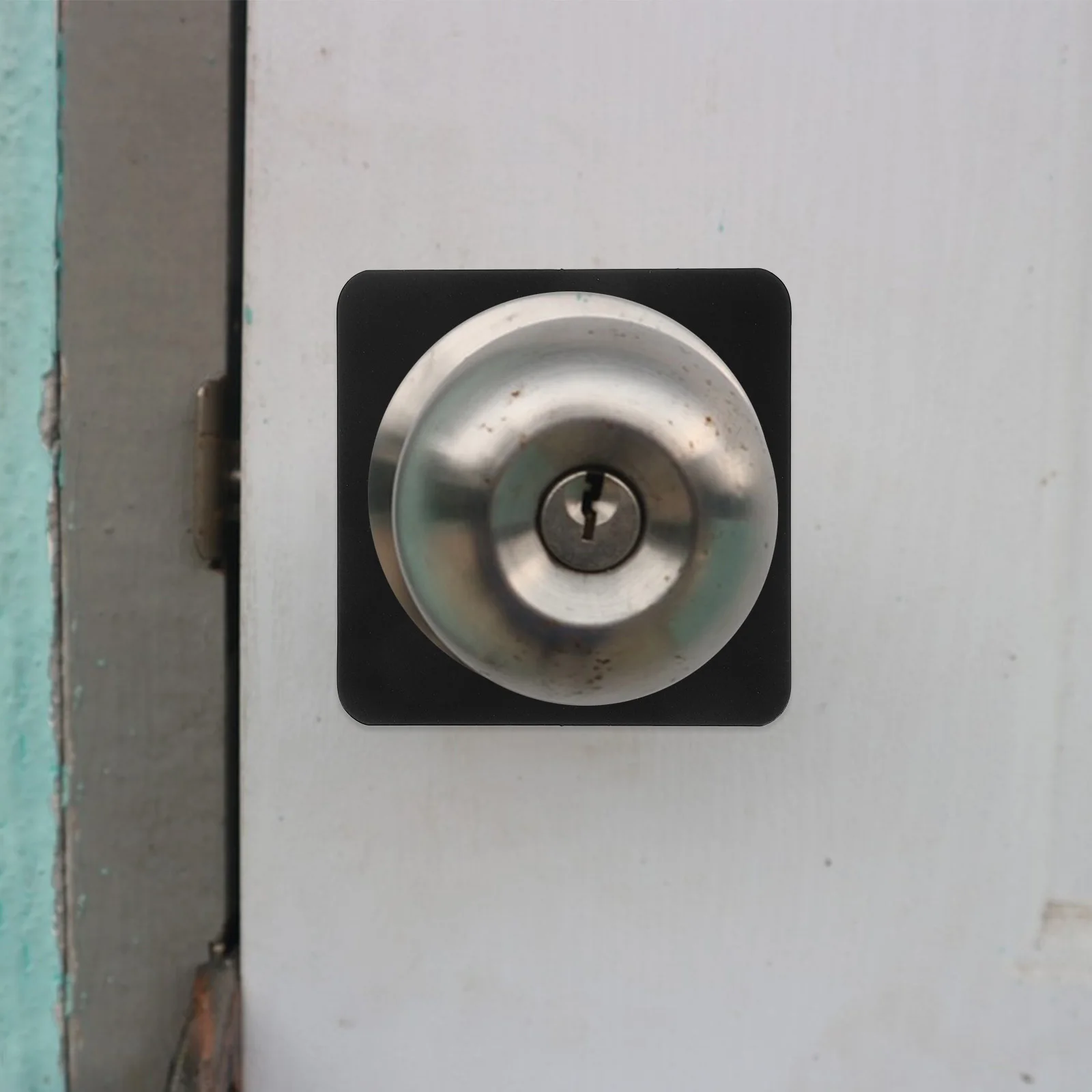 

Door Lock Repair Plate Stainless Steel 5.5Cm Inner Diameter No Drill Fixing Cover For Door Knob Deadbolt Hole