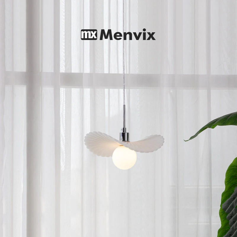 Menvix Nordic Lotus Pendant Light Creative Art Entrance Hallway Living Room Foyer Dining Room Bedroom Bedside Chandelier