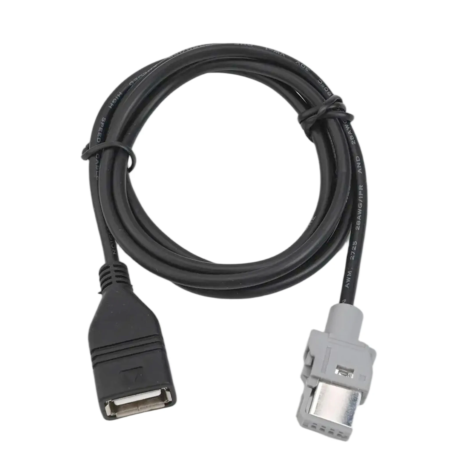 4Pin USB Cable Car USB Adapter Non-deformed Wire Practical Reliable Product Host Installation Location Car Audio Connection