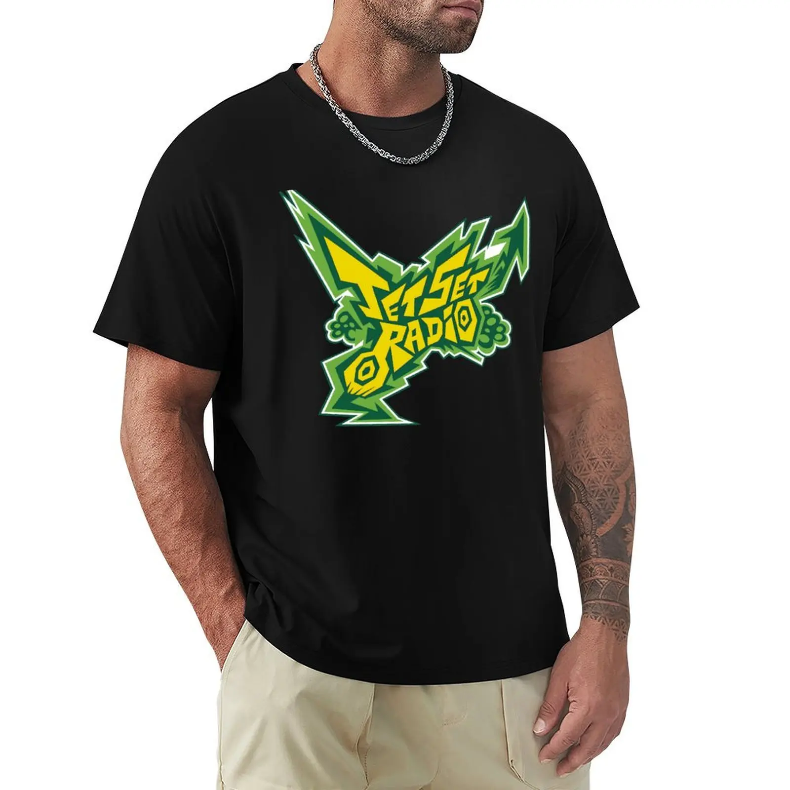 

Jet Set Radio Logo T-Shirt anime stuff rapper graphic tees Aesthetic clothing designer shirts plain black t shirts men