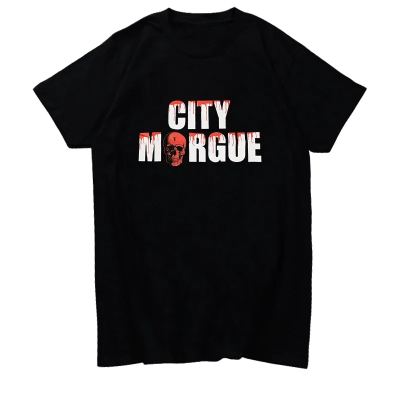 City Morgue Dogs Ii Classic Harajuku Graphic T Shirts Oversized Short Sleeve T-Shirts Summer Tees Tops Streetwear Men's Clothing