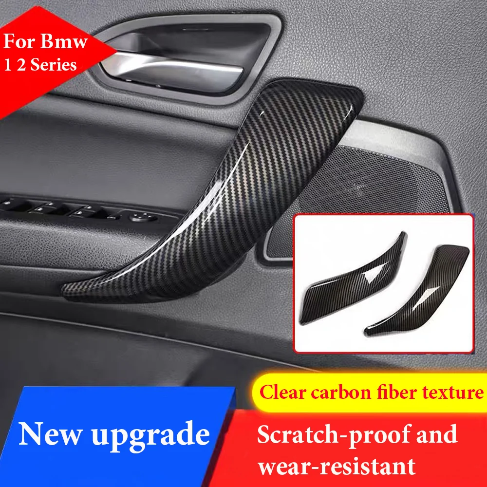 

For BMW 1 2 Series F20 F21 F22 F23 2012-2018 ABS Carbon Fiber Inner Door Handle Cover Decorative Sticker Accessories