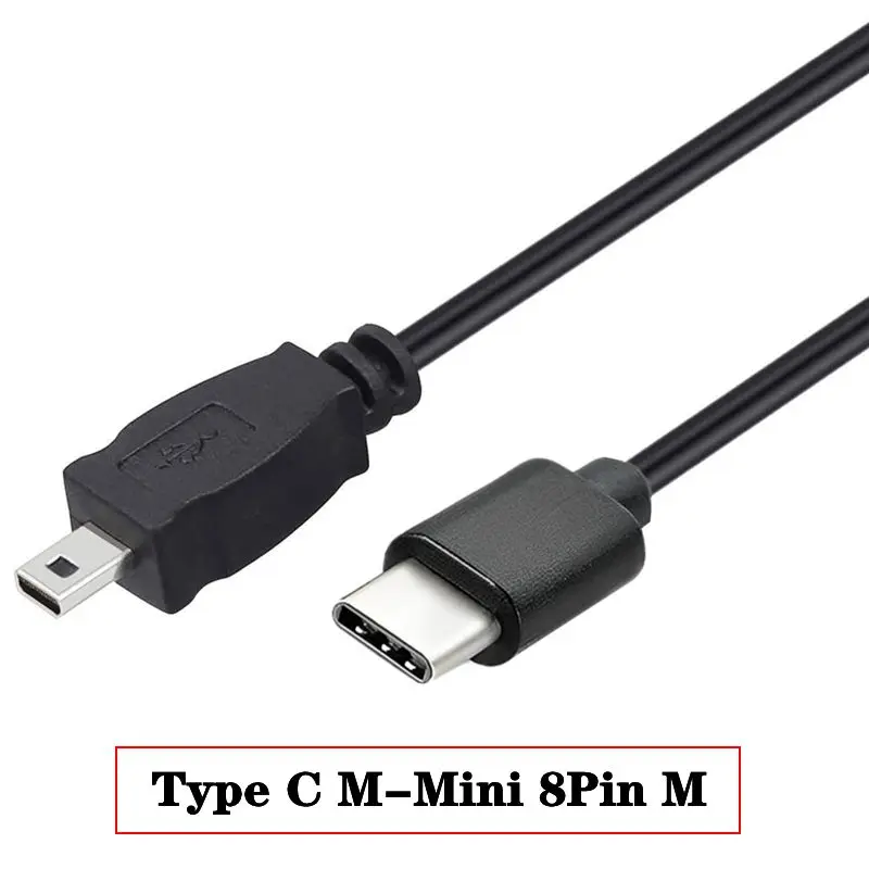 Type-C/Micro Male to Mini 8Pin Male Nikon Digital Camera OTG Data Cable For Mobile Phone Reading SLR Camera Photos And Videos