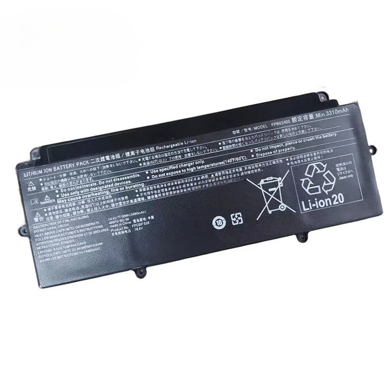 FPB0340S FPCBP536 Laptop Battery for Fujitsu LifeBook U937 U938 U939 U939X CP737634-01 14.4V 50Wh 3310mAh 4 Cells Bateria