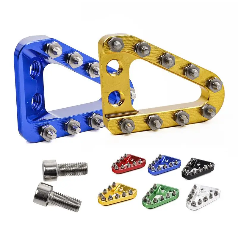 Motorcycle CNC Step Plate Rear Brake Pedal Tip for 125-450 MX Motocross Anti Slip Racing Accessory