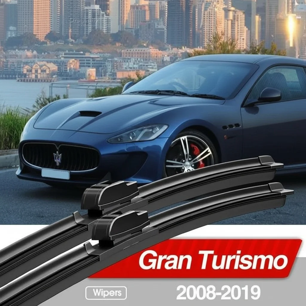 

For Maserati Gran Turismo 2008-2019 Front Windshield Wiper Blades 2pcs Windscreen Window Accessories 2009 2012 2014 2016 2018
