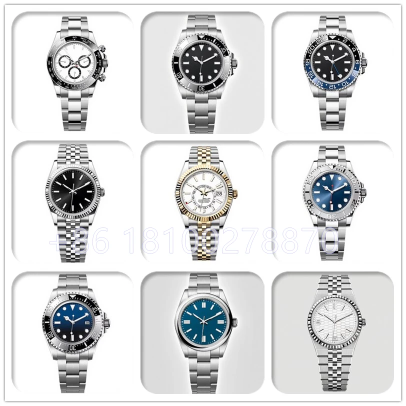 ساعة ياقوت أوتوماتيكية للرجال مضيئة 904L من الفولاذ المقاوم للصدأ 40 ملم قرص فضي وذهبي مستوحى من رولكس التراث الدقيق