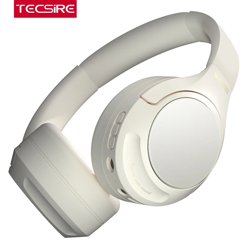 

TECSIRE WH-850i Bluetooth-наушники Беспроводная гарнитура ANC с активным шумоподавлением на ухе Hi-Fi стерео бас с микрофоном