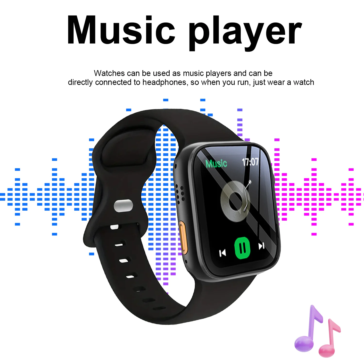 Inteligentny zegarek Wielofunkcyjny inteligentny zegarek sportowy, połączenie bezprzewodowe, Bluetooth, monitorowanie stanu zdrowia