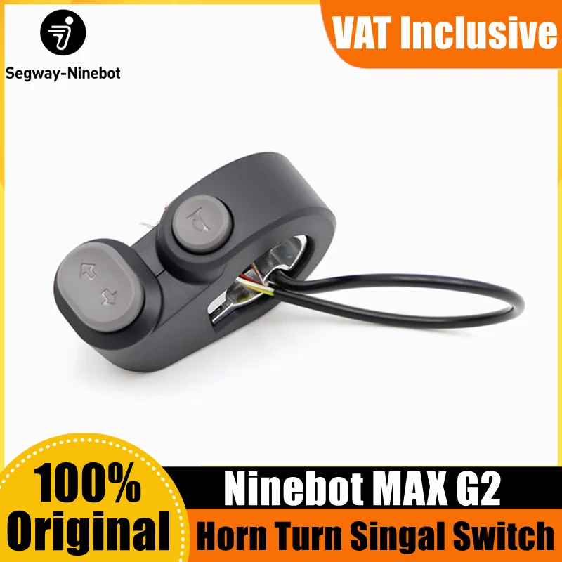 Original Horn Turn Singal Switch Button for Ninebot By Segway Max G2 Electric Scooter Turn Single Light ON OFF Switch Accessorie