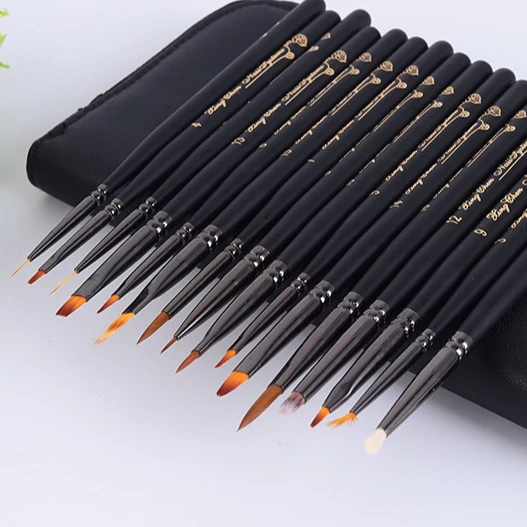 

Nail Salon nail art brushes set nail brush and deco set bulk Japanese 16pcs crystal pen drawing pen liner brush