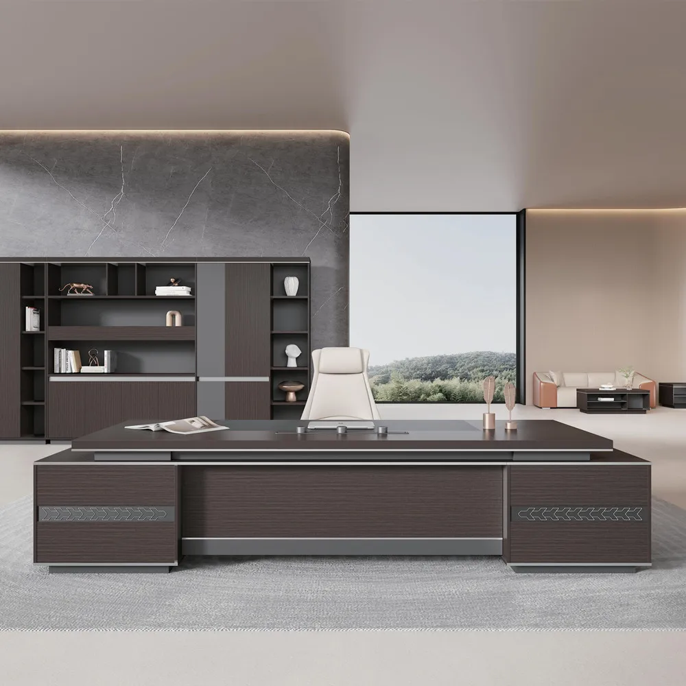 Boss Desk President Chairperson's Senior Sense Head Desk Manager Office Desk Office Chair Combination