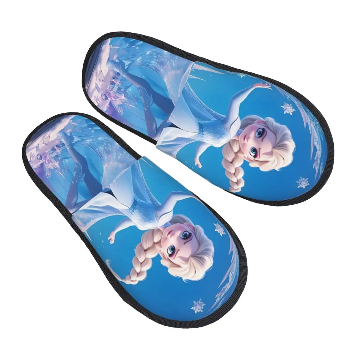 

Женские домашние тапочки с принтом «Холодное сердце», мягкие теплые анимированные музыкальные фэнтезийные пленочные пушистые тапочки из пены с эффектом памяти, домашняя уличная обувь